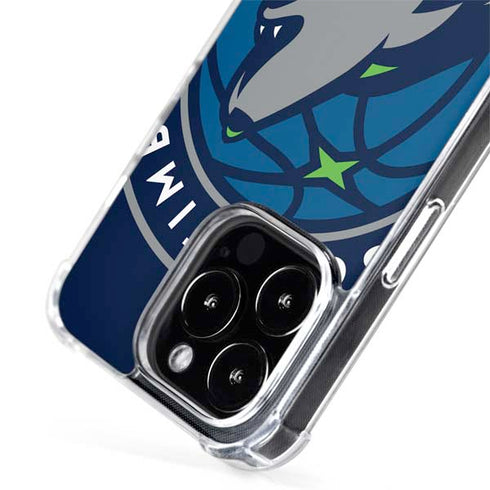 NBA Minnesota Timberwolves Large Logo iPhone 15 Pro Max MagSafe Case