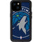 NBA Minnesota Timberwolves Large Logo iPhone 15 Plus Waterproof Case