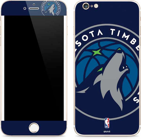 NBA Minnesota Timberwolves Large Logo iPhone 6/6s Plus Skin