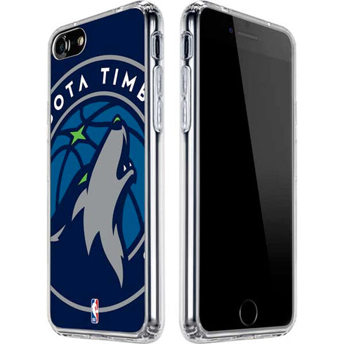 NBA Minnesota Timberwolves Large Logo iPhone SE (2nd & 3rd Gen) Clear Case
