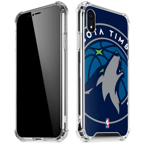 NBA Minnesota Timberwolves Large Logo iPhone XR Clear Case