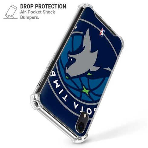 NBA Minnesota Timberwolves Large Logo iPhone XR Clear Case