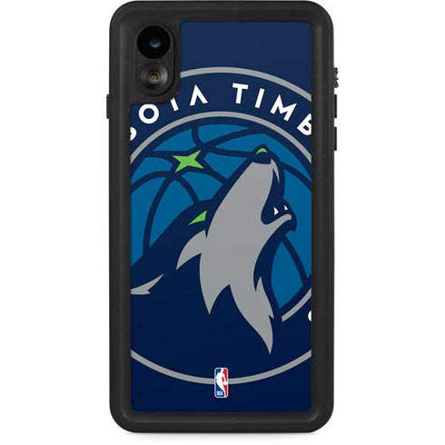 NBA Minnesota Timberwolves Large Logo iPhone XR Waterproof Case