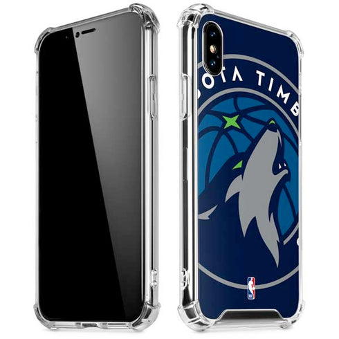 NBA Minnesota Timberwolves Large Logo iPhone XS Max Clear Case