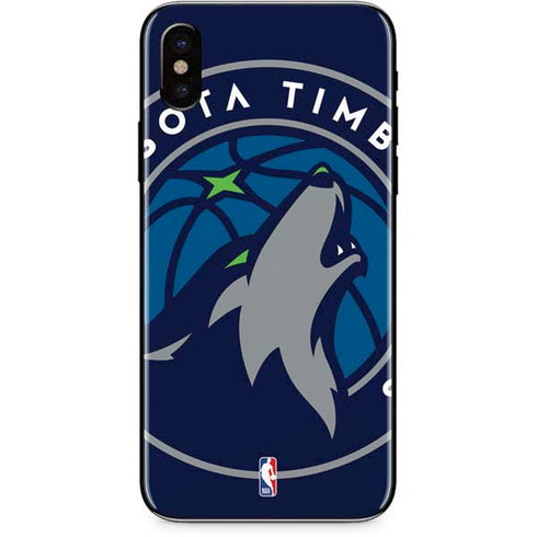 NBA Minnesota Timberwolves Large Logo iPhone XS Skin