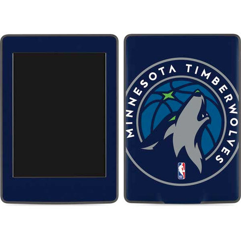 NBA Minnesota Timberwolves Large Logo Amazon Kindle Skin