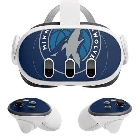 NBA Minnesota Timberwolves Large Logo Meta Quest 3 Skin