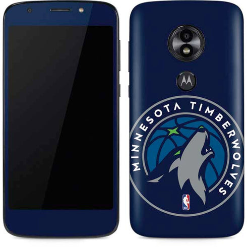 NBA Minnesota Timberwolves Large Logo Moto E5 Play Skin