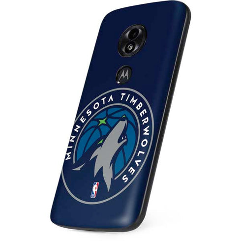 NBA Minnesota Timberwolves Large Logo Moto E5 Play Skin