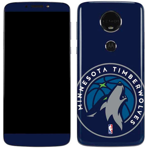 NBA Minnesota Timberwolves Large Logo Moto E5 Plus Skin