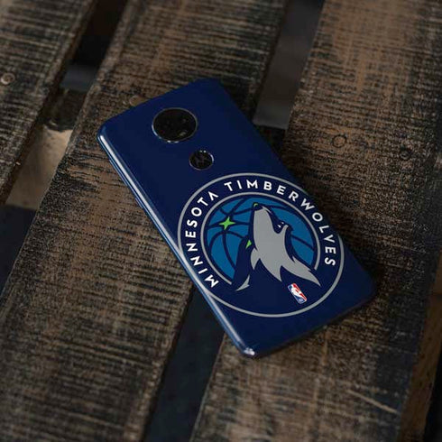 NBA Minnesota Timberwolves Large Logo Moto E5 Plus Skin