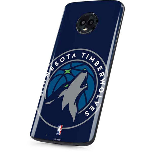 NBA Minnesota Timberwolves Large Logo Moto G6 Skin