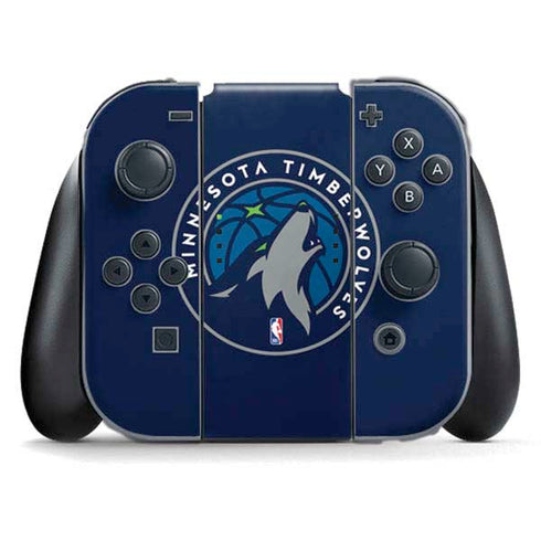 NBA Minnesota Timberwolves Large Logo Nintendo Switch (2017-2021) Joy-Con Controller Skin