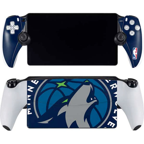NBA Minnesota Timberwolves Large Logo PlayStation Portal Remote Player Skin