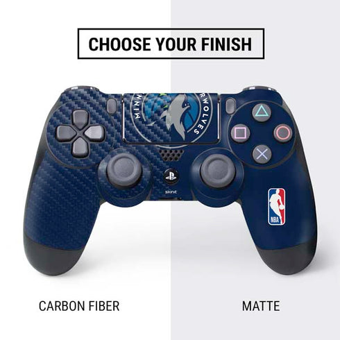 NBA Minnesota Timberwolves Large Logo PS4 Controller Skin