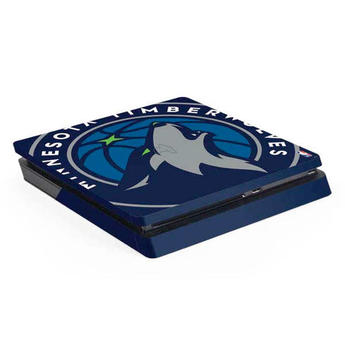 NBA Minnesota Timberwolves Large Logo PS4 Slim Skin