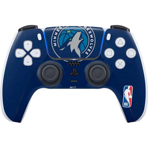 NBA Minnesota Timberwolves Large Logo PS5 Controller Skin