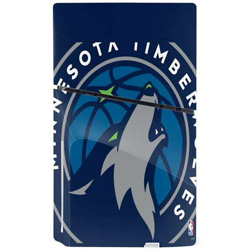 NBA Minnesota Timberwolves Large Logo PS5 Slim Disk Bundle Skin