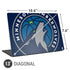 NBA Minnesota Timberwolves Large Logo Universal Laptop 13in (10.6 x 7.6in) Skin