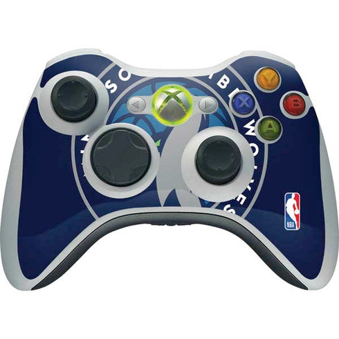 NBA Minnesota Timberwolves Large Logo Xbox 360 Wireless Controller Skin