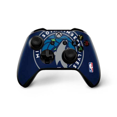 NBA Minnesota Timberwolves Large Logo Xbox One X Controller Skin
