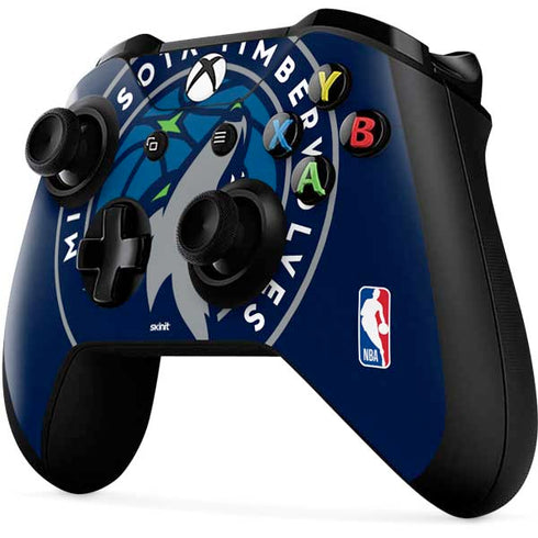 NBA Minnesota Timberwolves Large Logo Xbox One X Controller Skin