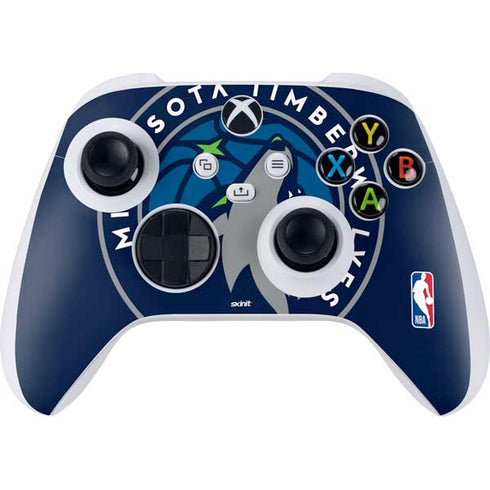NBA Minnesota Timberwolves Large Logo Xbox Series S Controller Skin