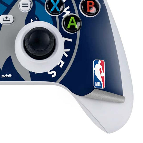 NBA Minnesota Timberwolves Large Logo Xbox Series S Controller Skin