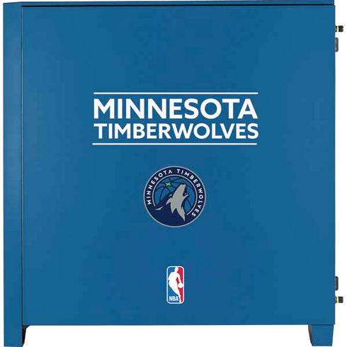 NBA Minnesota Timberwolves Standard - Blue Corsair 4000D Tempered Glass Mid-Tower ATX Case Skin