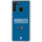 NBA Minnesota Timberwolves Standard - Blue Galaxy A21 Clear Case