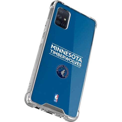 NBA Minnesota Timberwolves Standard - Blue Galaxy A51 5G Clear Case