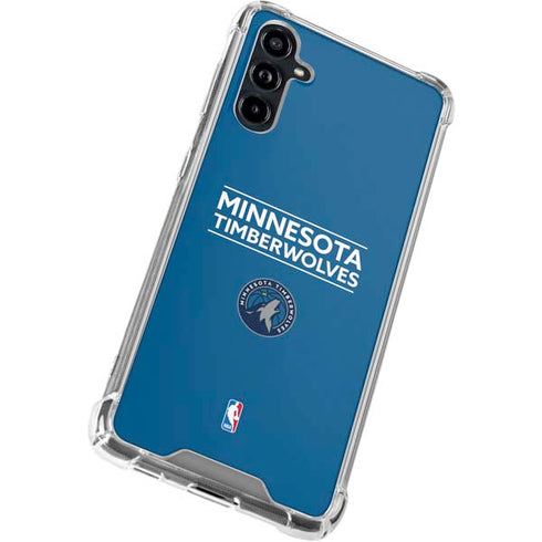 NBA Minnesota Timberwolves Standard - Blue Galaxy A54 5G Clear Case