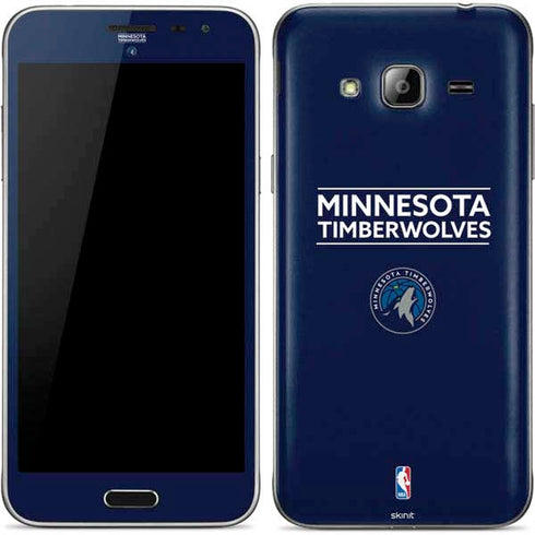 NBA Minnesota Timberwolves Standard - Navy Blue Galaxy J3 Skin