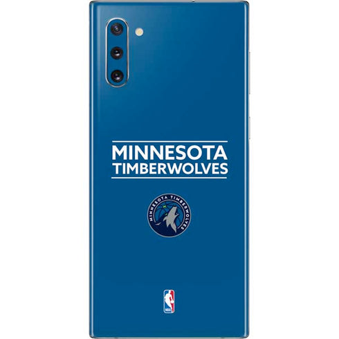 NBA Minnesota Timberwolves Standard - Blue Galaxy Note 10 Skin