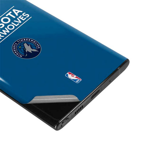 NBA Minnesota Timberwolves Standard - Blue Galaxy Note 10 Skin