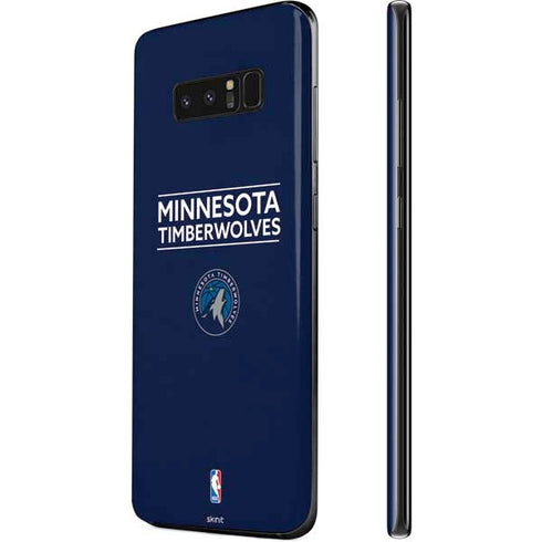 NBA Minnesota Timberwolves Standard - Navy Blue Galaxy Note 8 Skin