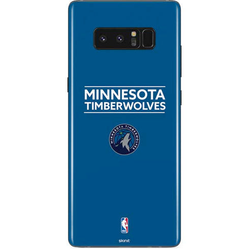 NBA Minnesota Timberwolves Standard - Blue Galaxy Note 8 Skin