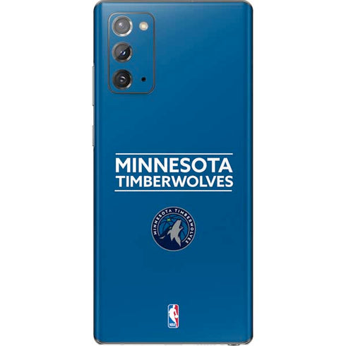NBA Minnesota Timberwolves Standard - Blue Galaxy Note20 5G Skin