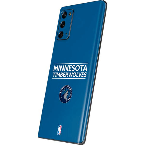 NBA Minnesota Timberwolves Standard - Blue Galaxy Note20 5G Skin