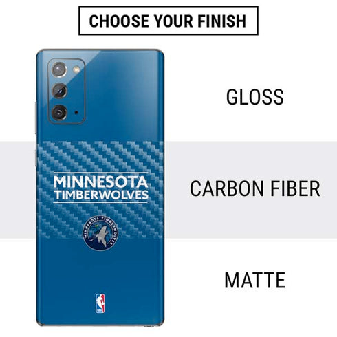 NBA Minnesota Timberwolves Standard - Blue Galaxy Note20 5G Skin