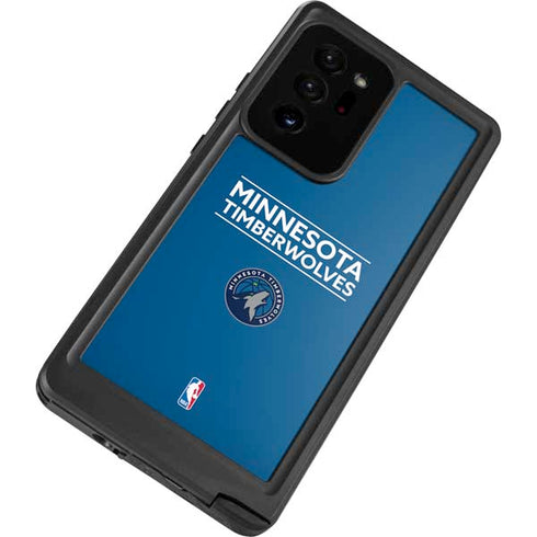 NBA Minnesota Timberwolves Standard - Blue Galaxy Note20 Ultra 5G Waterproof Case