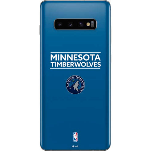 NBA Minnesota Timberwolves Standard - Blue Galaxy S10 Plus Skin