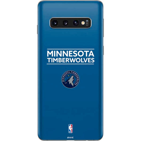 NBA Minnesota Timberwolves Standard - Blue Galaxy S10 Skin