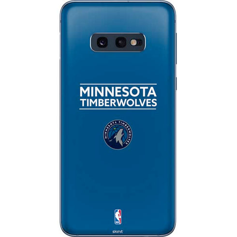 NBA Minnesota Timberwolves Standard - Blue Galaxy S10e Skin