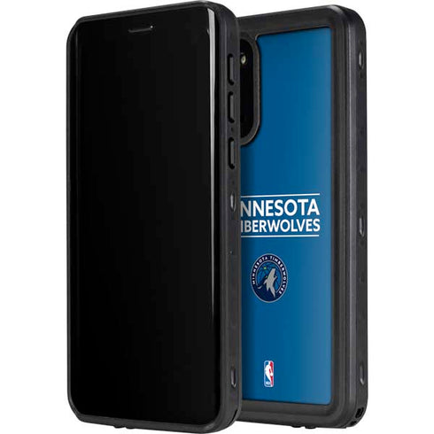NBA Minnesota Timberwolves Standard - Blue Galaxy S20 Plus Waterproof Case