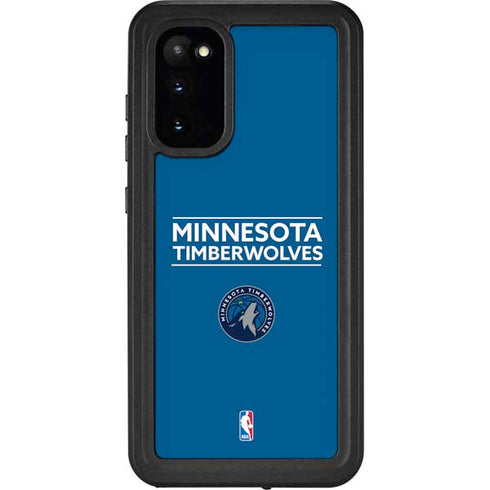 NBA Minnesota Timberwolves Standard - Blue Galaxy S20 Waterproof Case