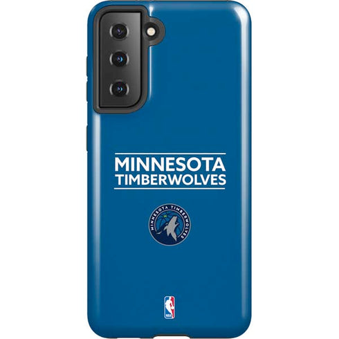 NBA Minnesota Timberwolves Standard - Blue Galaxy S21 5G Pro Case