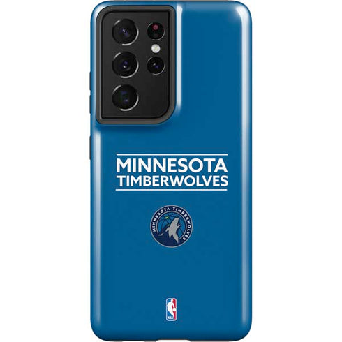 NBA Minnesota Timberwolves Standard - Blue Galaxy S21 Ultra 5G Pro Case
