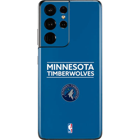 NBA Minnesota Timberwolves Standard - Blue Galaxy S21 Ultra 5G Skin