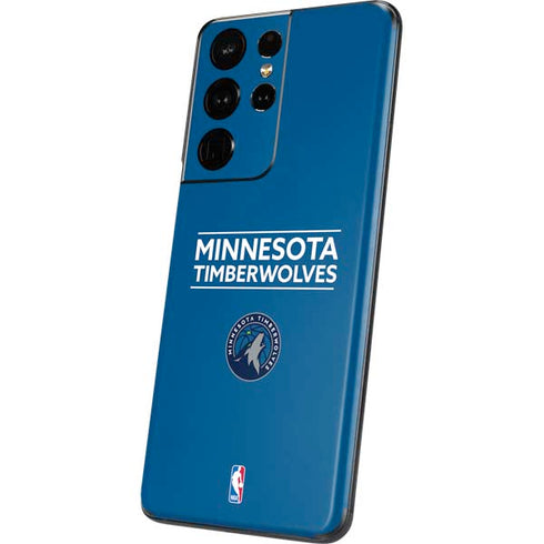 NBA Minnesota Timberwolves Standard - Blue Galaxy S21 Ultra 5G Skin